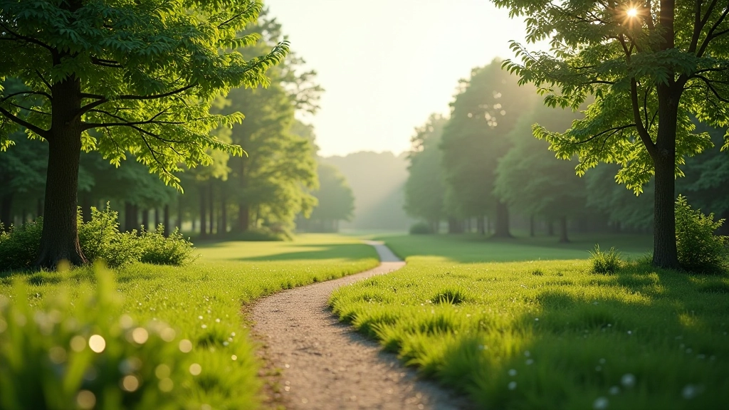 Varnių miesto parkų žygis su žaliomis terasomis ir medžiais
