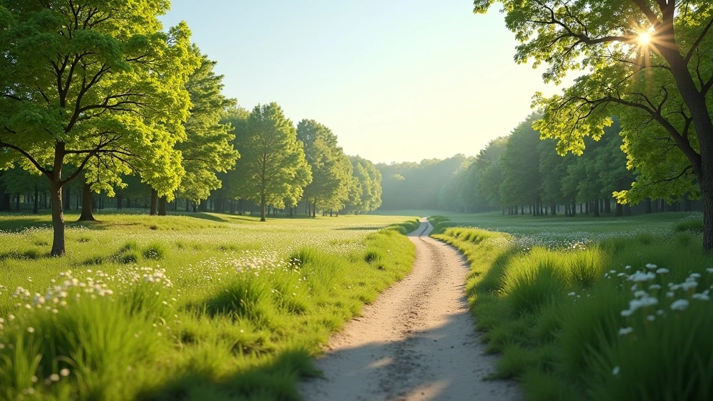 Varnių miesto parkai – žali medžiai, pėsčiųjų takai ir miesto panorama